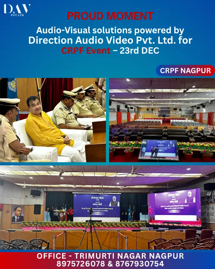 government event in Nagpur led wall sound system and live streaming on rent